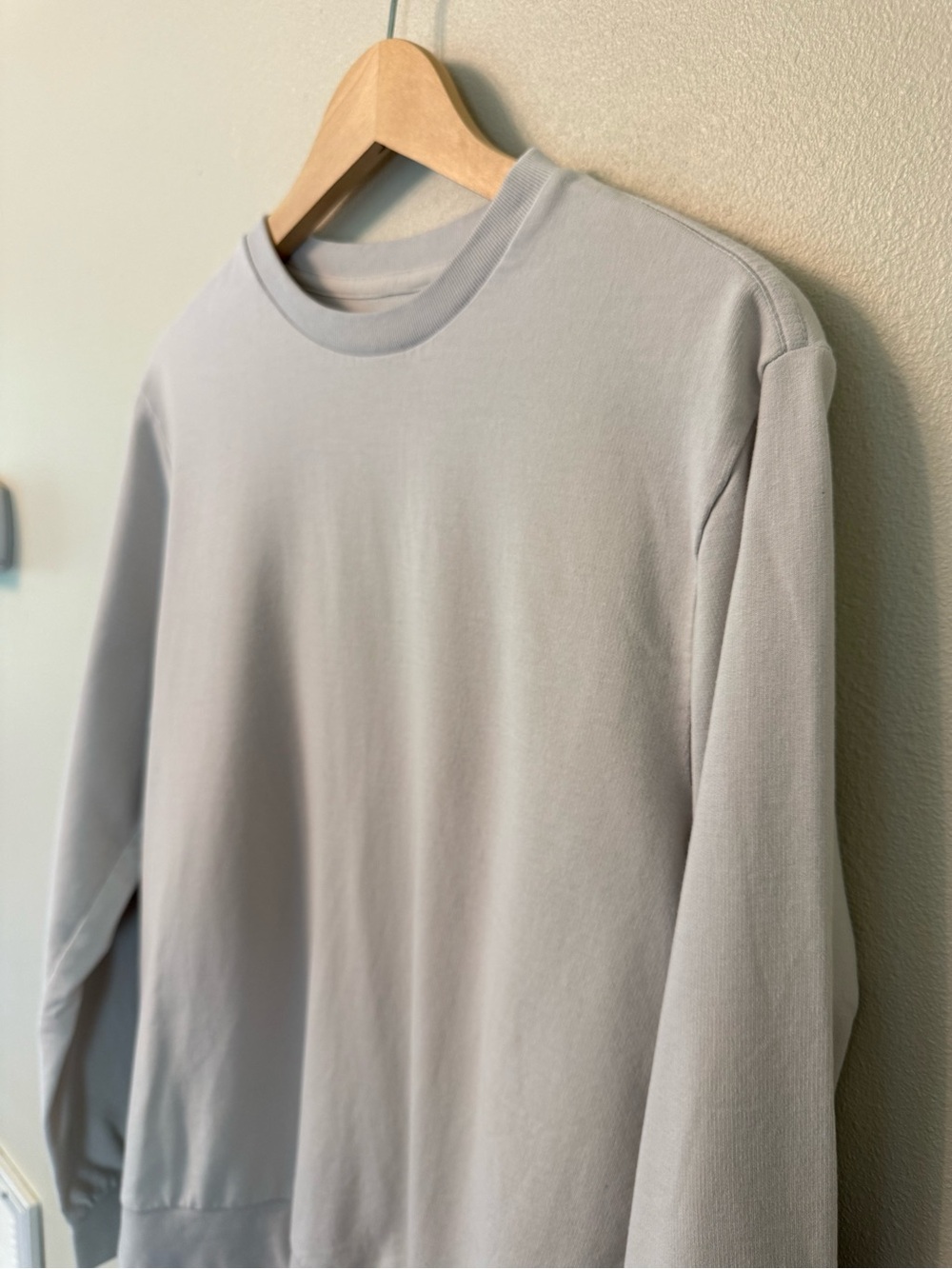 AllSaints Haste Ramskull Cotton Sweatshirt Mens Small Beige Gray Crewneck - Picture 5 of 8